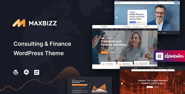 Maxbizz 1.2.3 – Consulting & Financial Elementor WordPress Theme