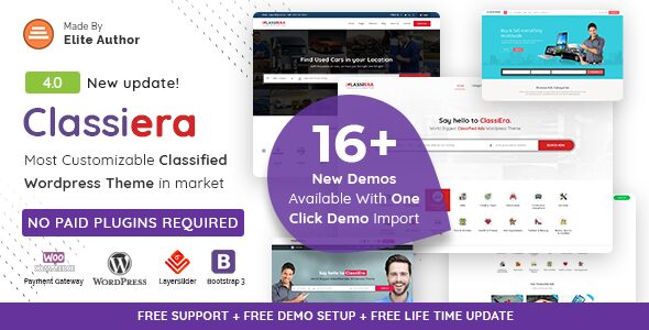 Classiera 4.0.28 – Classified Ads WordPress Theme