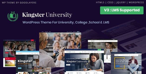 Kingster 3.2.1 – Education, School WordPress