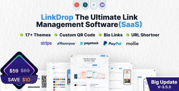 Linkdrop 3.5.3 – SaaS Link Management Tool