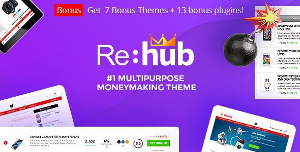Rehub 19.7.8 – Price Comparison, Multi Vendor Marketplace WordPress Theme
