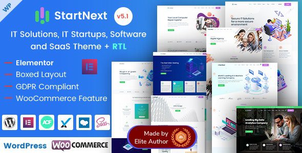 StartNext 5.3 – IT Startup & Technology Services WordPress Theme