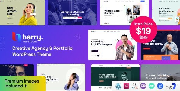 Harry 1.2.5 – Creative Agency & Portfolio WordPress Theme + RTL