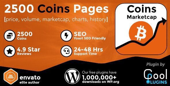 Coins MarketCap 5.5.1 – WordPress Cryptocurrency Plugin