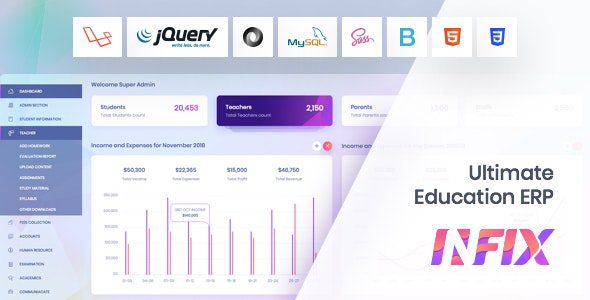 InfixEdu School 8.2.0 – School Management System Software