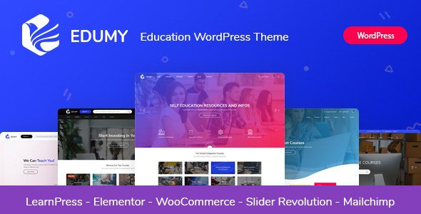 Edumy 1.2.23 – LMS Online Education Course WordPress Theme