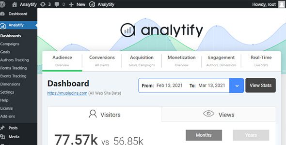 Analytify Pro 5.3.0 + Addons – Google Analytics in WordPress