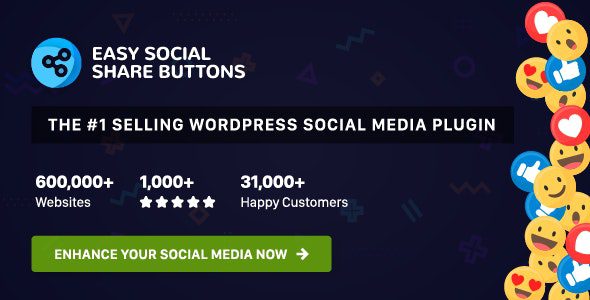 Easy Social Share Buttons for WordPress 9.9