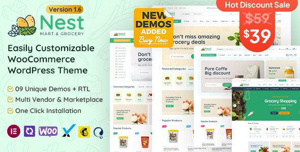 Nest 1.7.8 – Grocery Store WooCommerce WordPress Theme