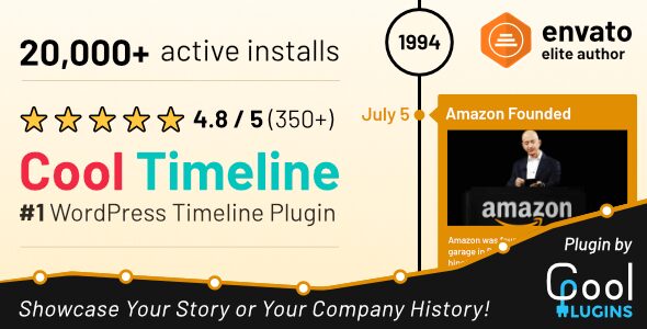 Cool Timeline Pro 4.8.6 – Horizontal & Vertical Timeline Plugin For WordPress