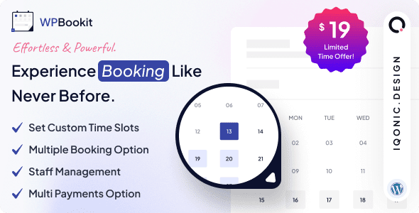 WPBookit 1.6.0 – Appointment Booking WordPress Plugin