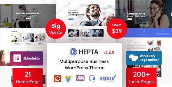 Hepta 3.2.0 – Multipurpose Business Theme