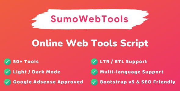 SumoWebTools 2.0.1 – Online Web Tools Script