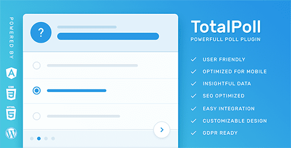 TotalPoll Pro 4.11.0 – Responsive WordPress Poll Plugin