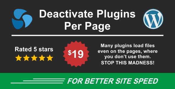 Deactivate Plugins Per Page 1.16.0 – Improve WordPress Performance