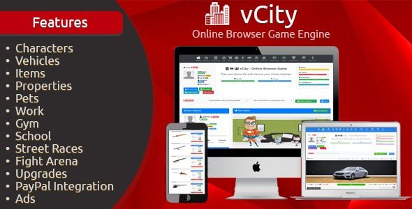vCity 2.8 – Online Browser Game Platform