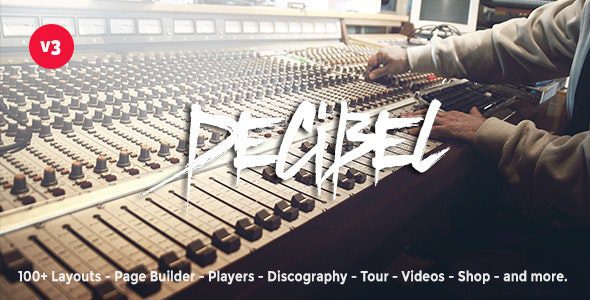 Decibel 3.6.8 – Professional Music WordPress Theme