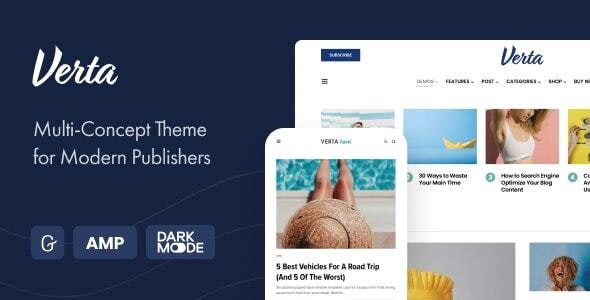 Verta 1.0.8 – Multi-Concept WordPress Theme for Modern Publishers