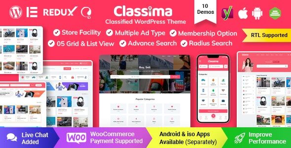 Classima 2.7.0 – Classified Ads WordPress Theme