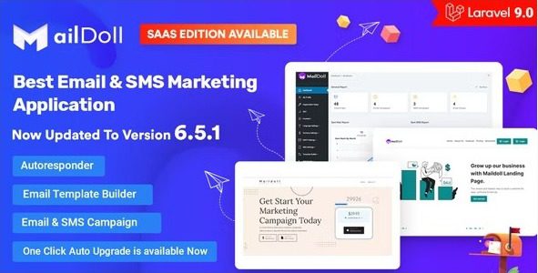 Maildoll 6.6.0 – Email Marketing & SMS Marketing SaaS Application