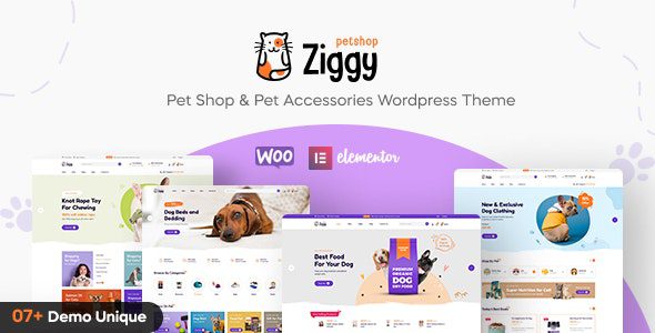 Ziggy 1.2.5 – Pet Shop WordPress Theme
