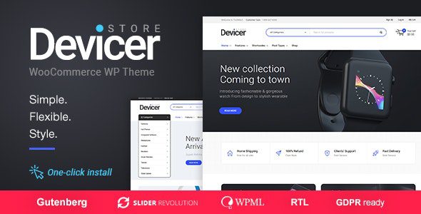 Devicer 1.2.1 – Electronics, Mobile & Tech Store WordPress Theme