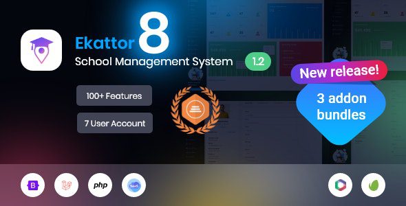 Ekattor 8 School Management System (SAAS) 2.0