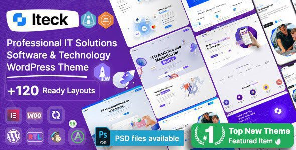 Iteck 1.1.3 – Software & Technology Elementor WordPress Theme