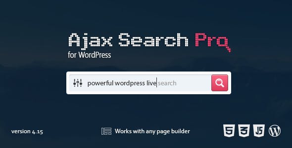 Ajax Search Pro 4.26.16 – Live WordPress Search & Filter Plugin