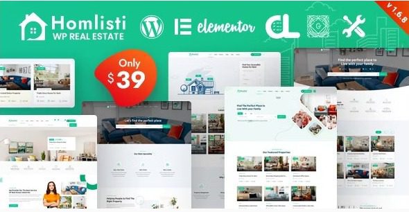 Homlisti 1.9.4 – Real Estate WordPress Theme + RTL