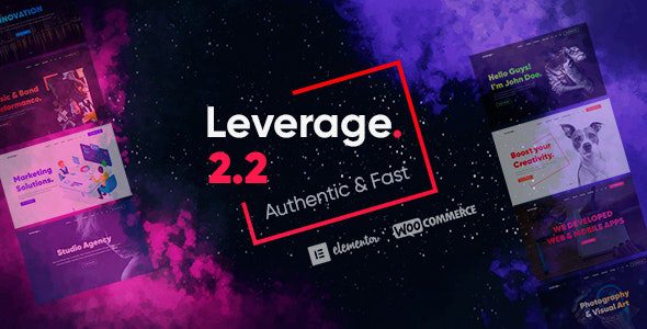 Leverage 2.2.5 – Creative Agency & Portfolio WordPress Theme