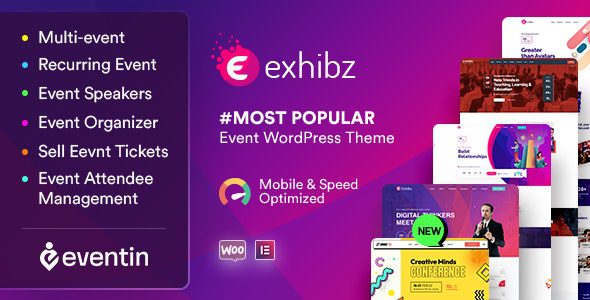 Exhibz 2.5.9 – Event Conference WordPress Theme
