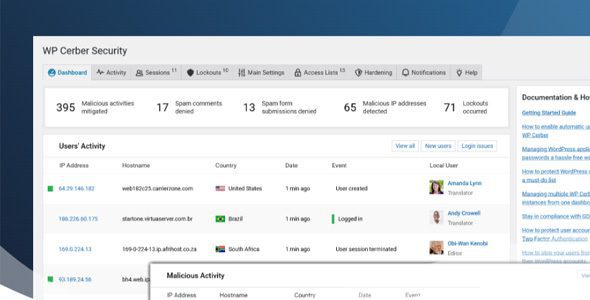 WP Cerber Security Pro 9.6.3 – WordPress Security Plugin