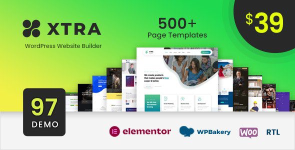 Xtra 4.9.11 – WordPress Website Builder + RTL