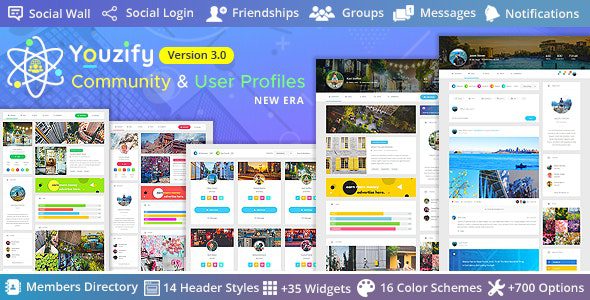 Youzify (formerly Youzer) 3.5.4 – BuddyPress Community & WordPress User Profile Plugin