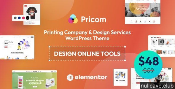 Pricom 1.3.7 – Printing Company & Design Services WordPress theme