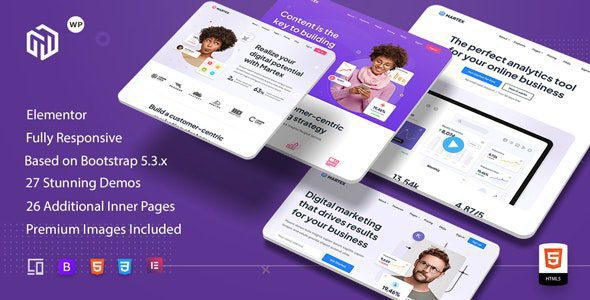 Martex 1.0.4.1 – Software, SaaS & Startup Landing Page WordPress Theme