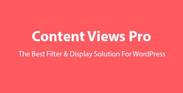 Content Views Pro 7.1 – WordPress Filter & Grid Plugin
