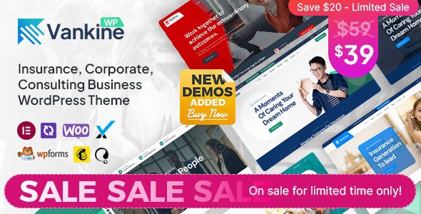 Vankine 1.2.6 – Insurance & Consulting Business WordPress Theme
