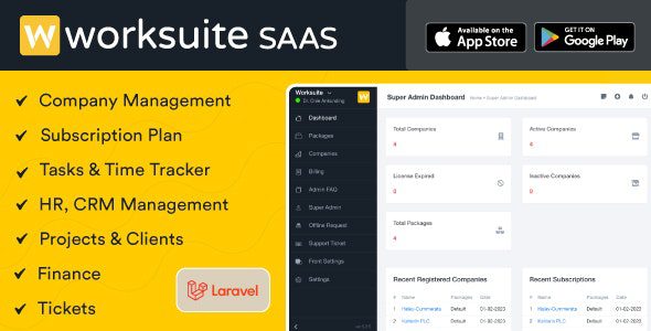 Worksuite Saas 5.4.0 – Project Management System