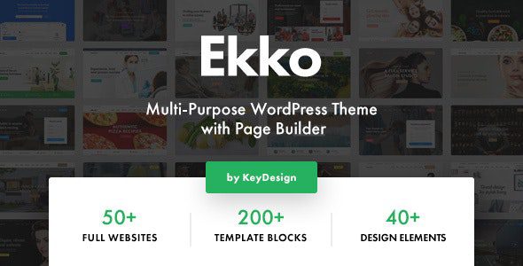 Ekko 4.0 – Multi-Purpose WordPress Theme with Page Builder