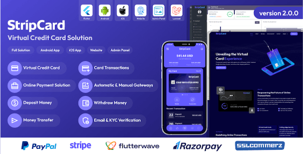 StripCard 3.5.1 – Virtual Credit Card Solution