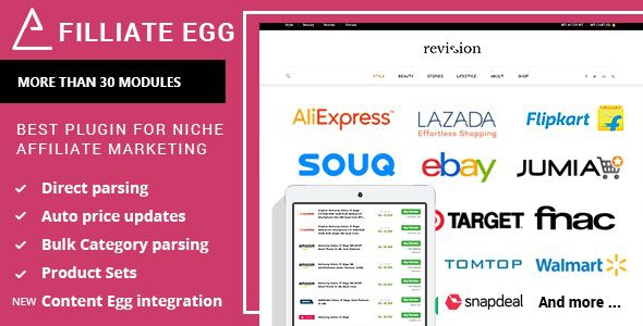 Affiliate Egg 10.9.14 – Niche Affiliate Marketing WordPress Plugin
